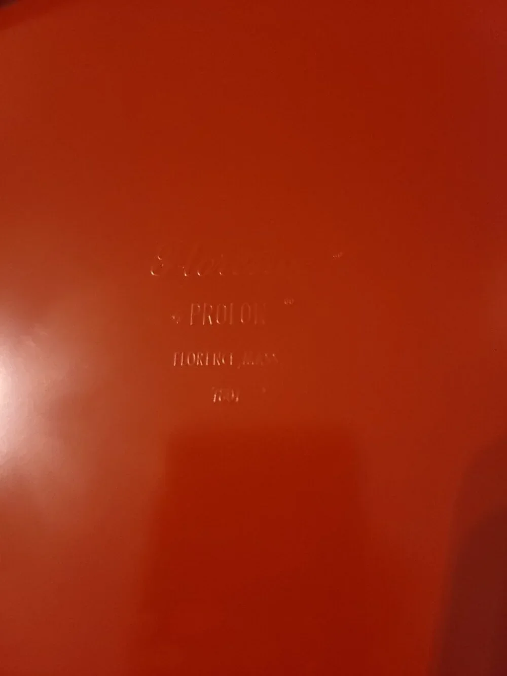 Vintage Mid Century Dark Red Melamine Serving Platter By Florence Prolon 1950's
